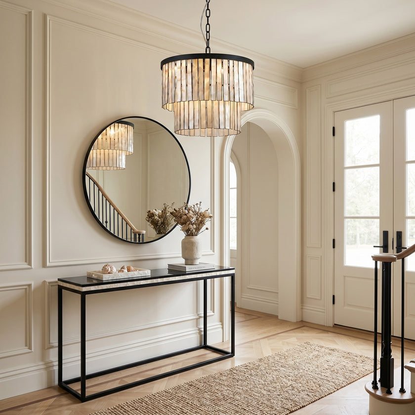 Sheila Shell Round Chandelier