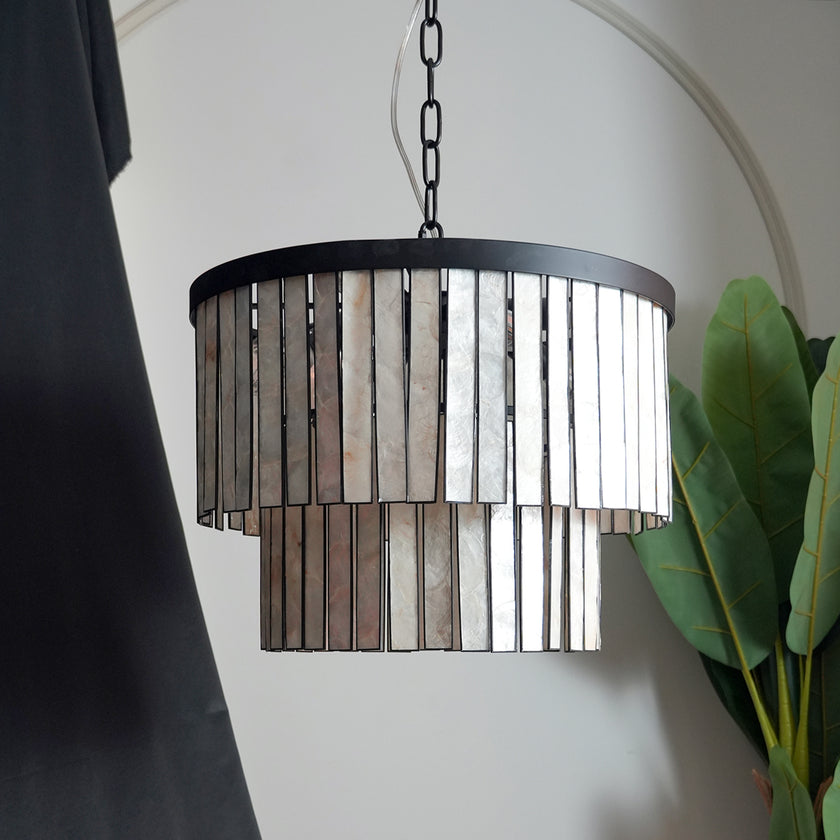 Sheila Shell Round Chandelier