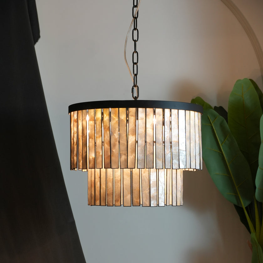 Sheila Shell Round Chandelier