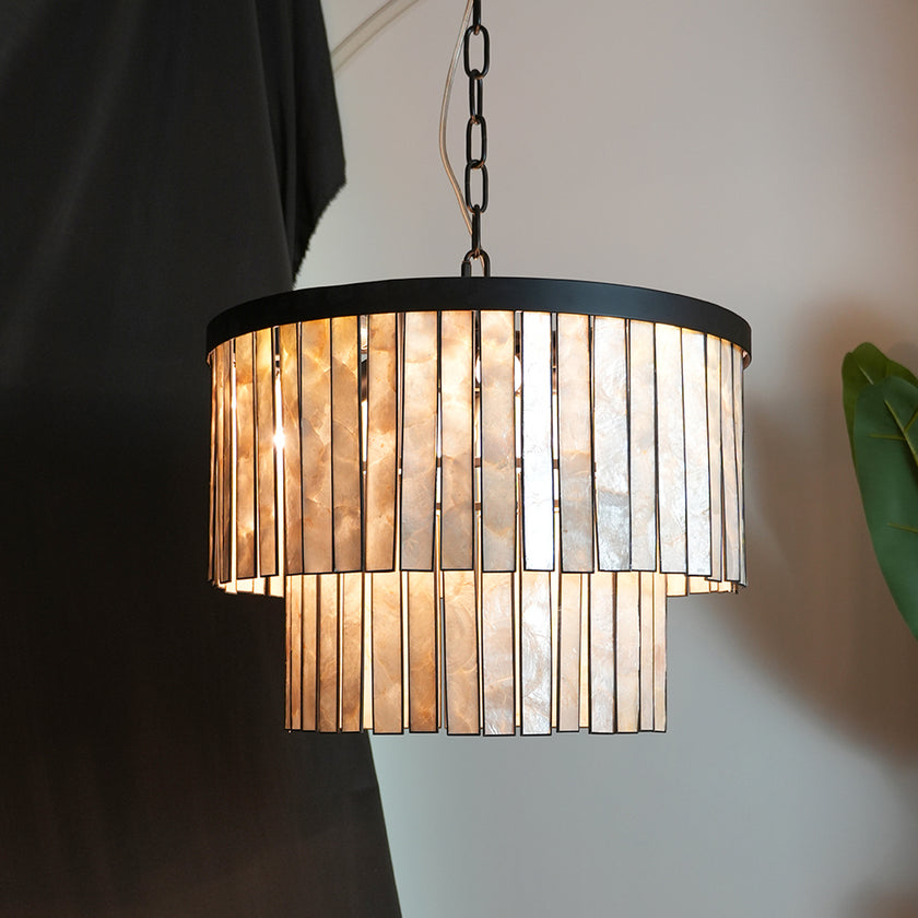 Sheila Shell Round Chandelier