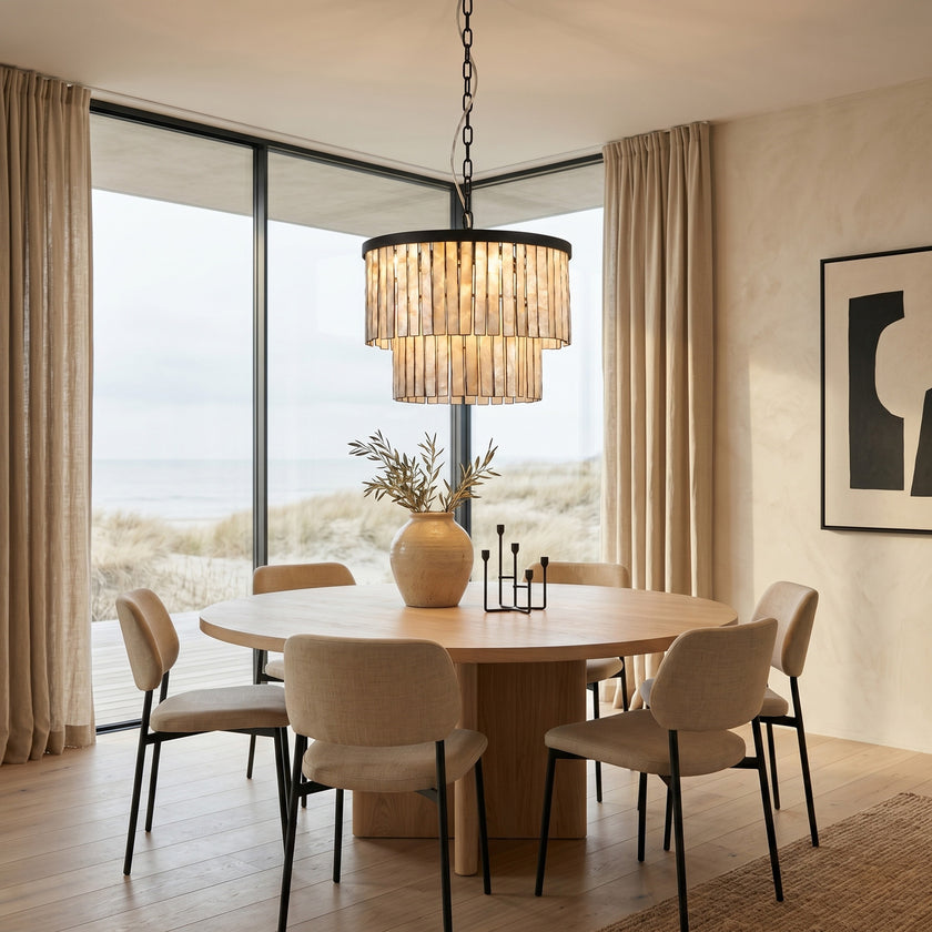 Sheila Shell Round Chandelier