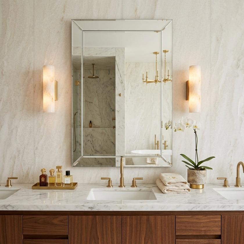 Solis Alabaster Wall Sconce