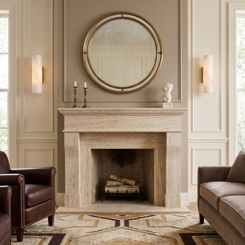 Solis Alabaster Wall Sconce