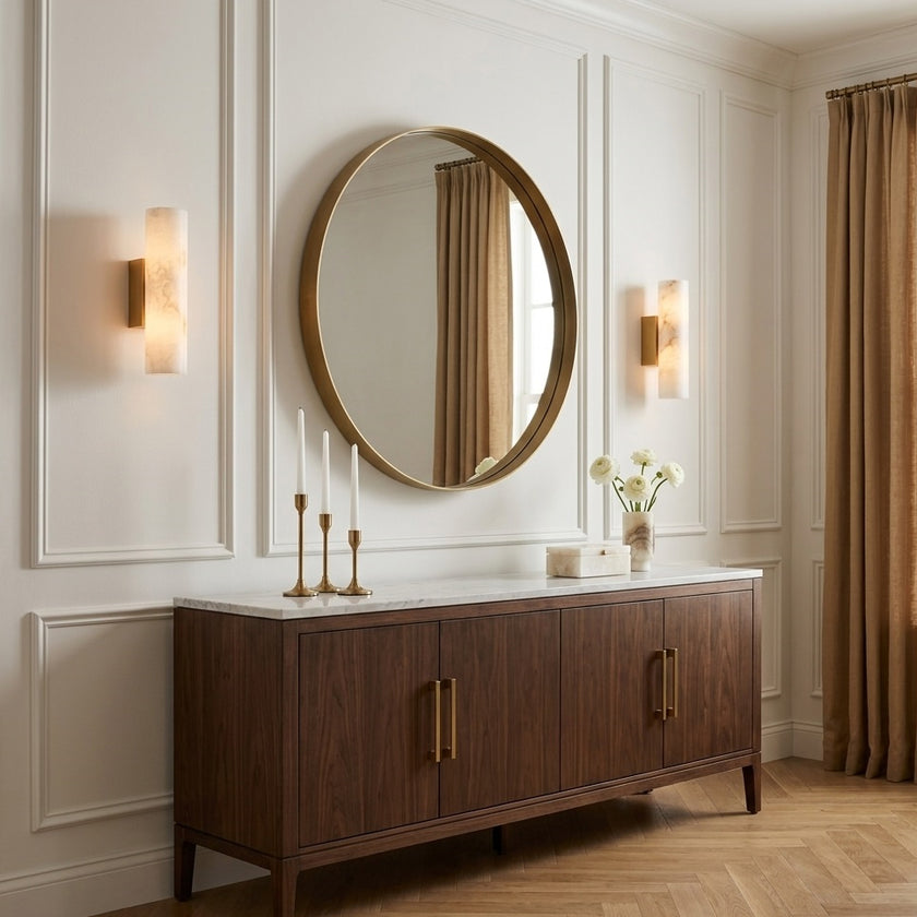 Solis Alabaster Wall Sconce