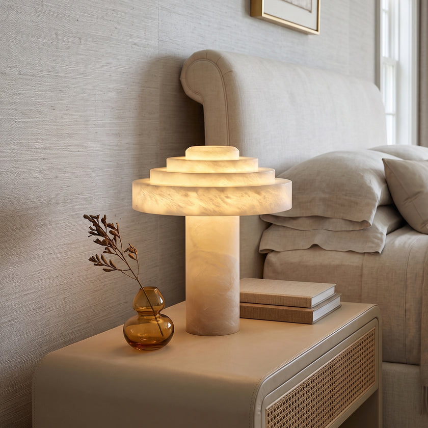 Stratelle Alabaster Table Lamp