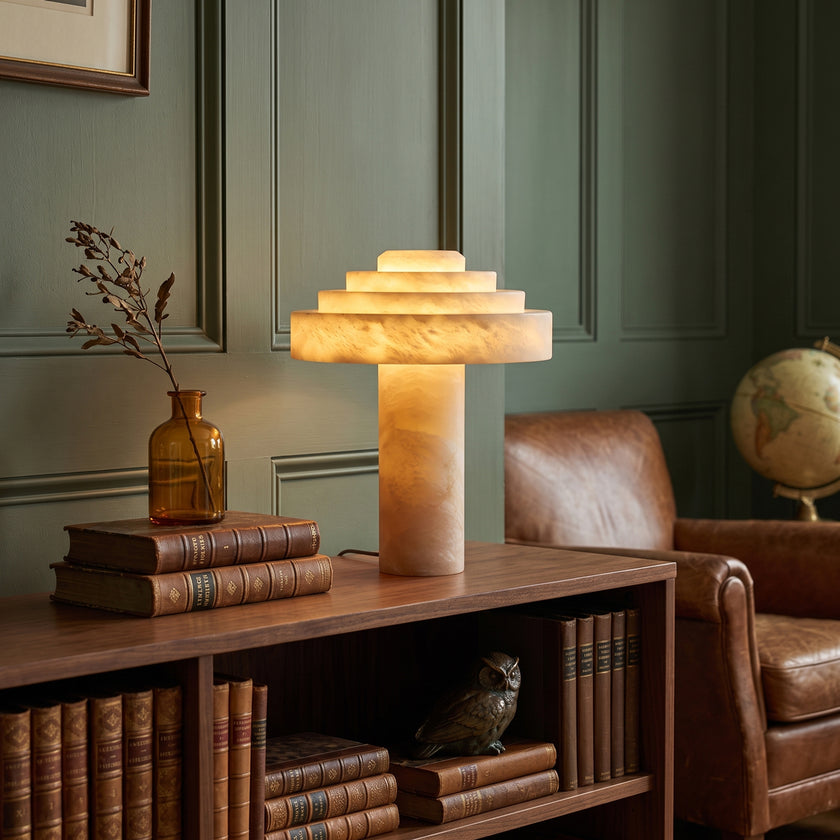 Stratelle Alabaster Table Lamp