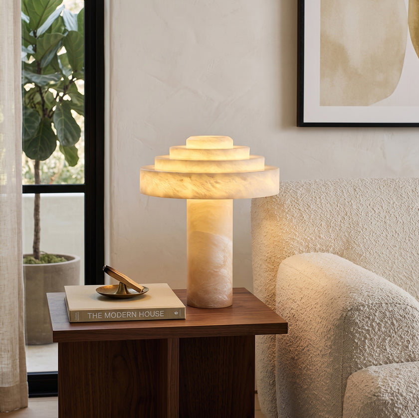 Stratelle Alabaster Table Lamp
