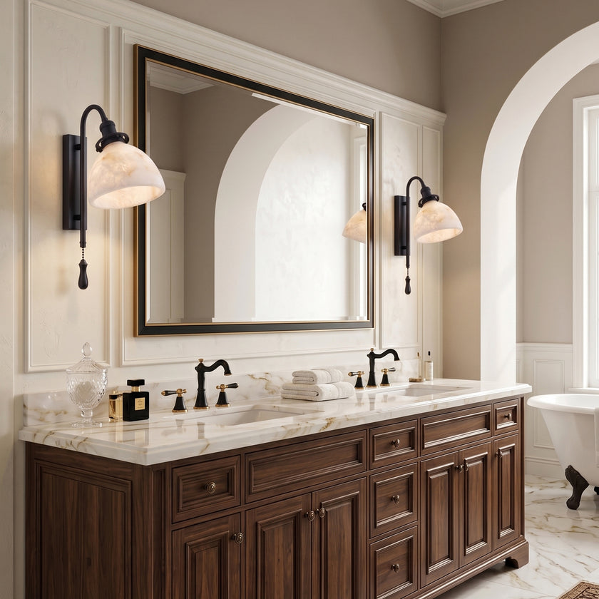 Tiber Alabaster Wall Sconce