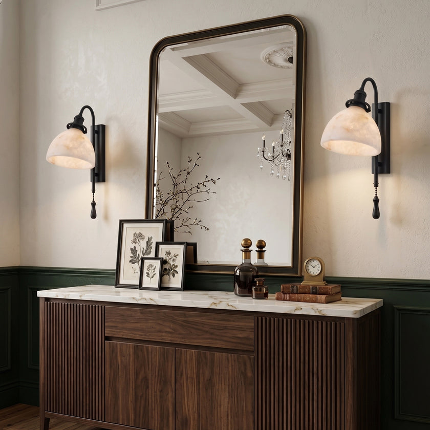Tiber Alabaster Wall Sconce
