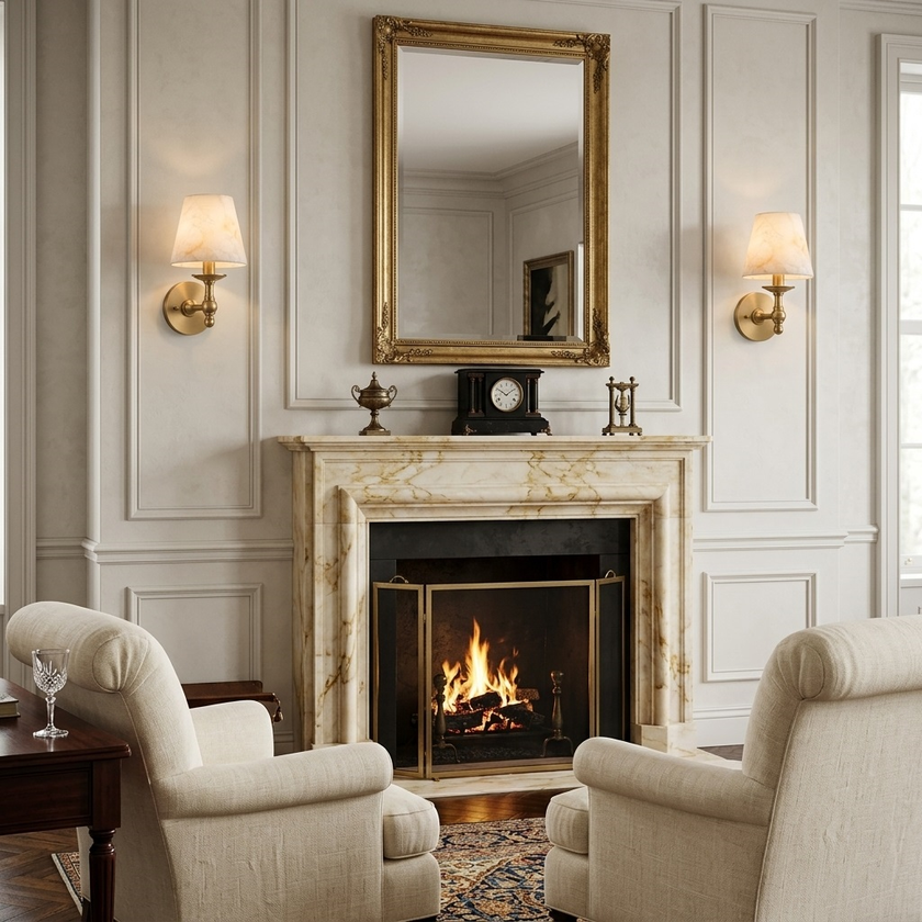 Toricella Alabaster Wall Sconce