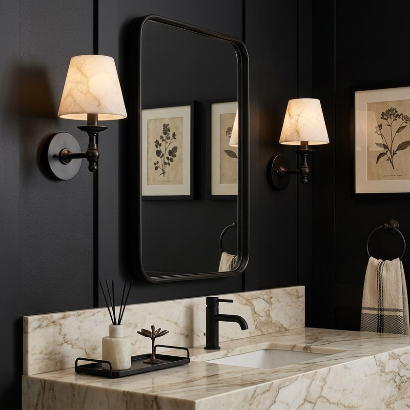 Toricella Alabaster Wall Sconce
