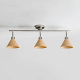 Satin Nickel & Wood color