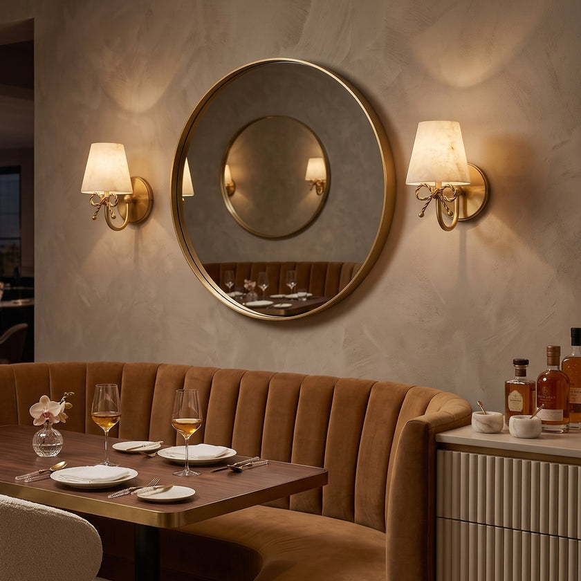 Tressaline Alabaster Wall Sconce