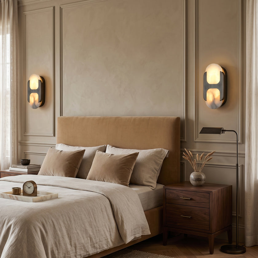 Valenne Alabaster Wall Sconce