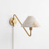 Valmere Plug-In Alabaster Wall Sconce