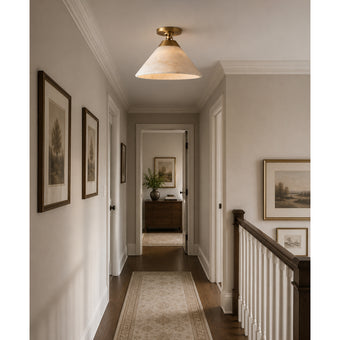 Vardelle Alabaster Semi-Flush Mount