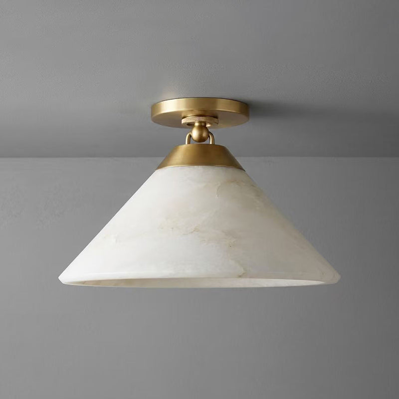 Vardelle Alabaster Semi-Flush Mount