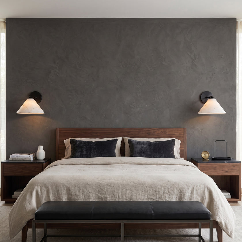 Vardelle Alabaster Wall Sconce