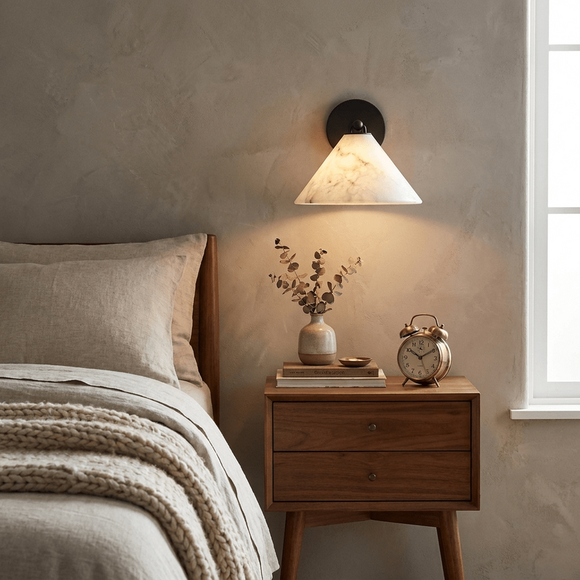 Vardelle Alabaster Wall Sconce
