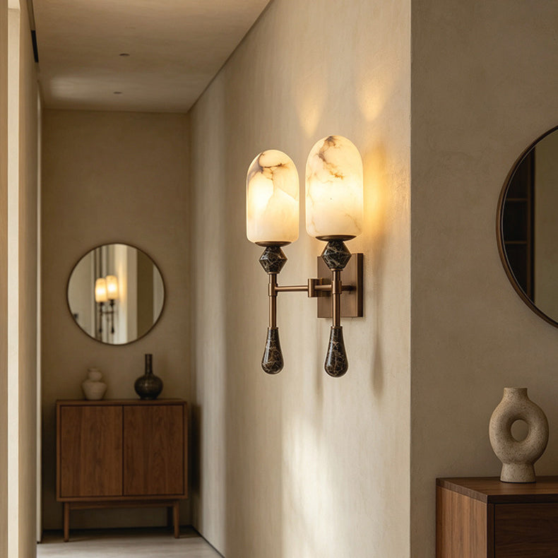Varellin Alabaster Wall Sconce