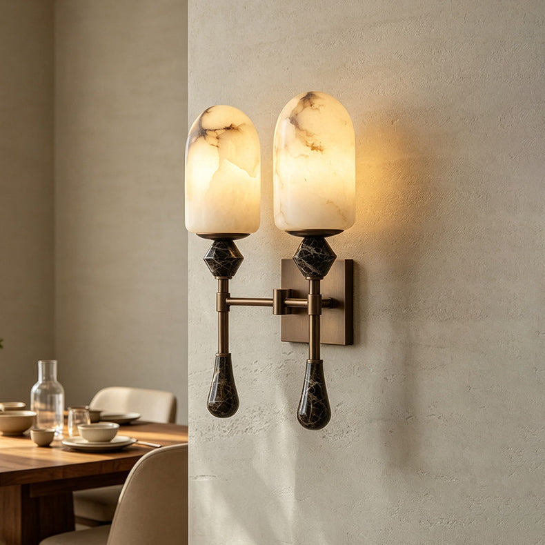 Varellin Alabaster Wall Sconce