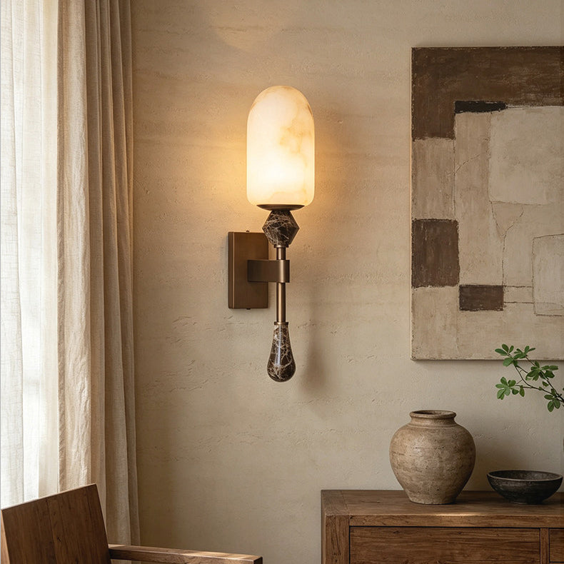 Varellin Alabaster Wall Sconce