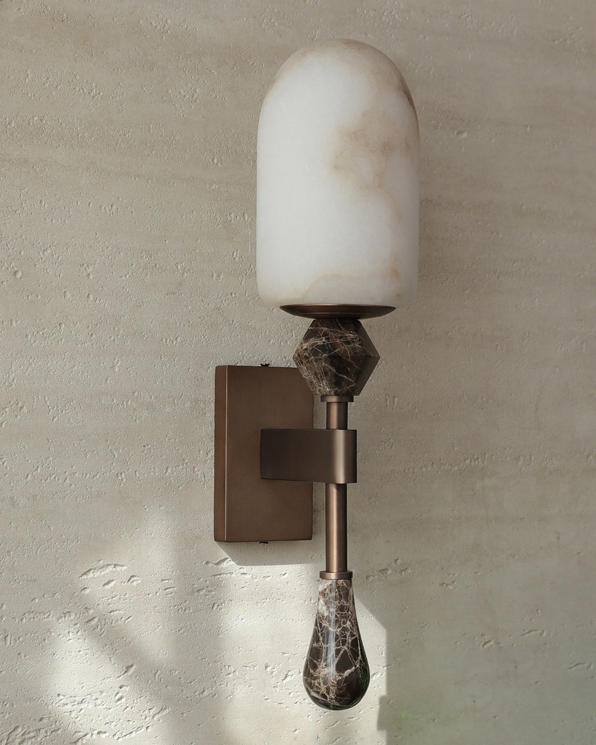 Varellin Alabaster Wall Sconce