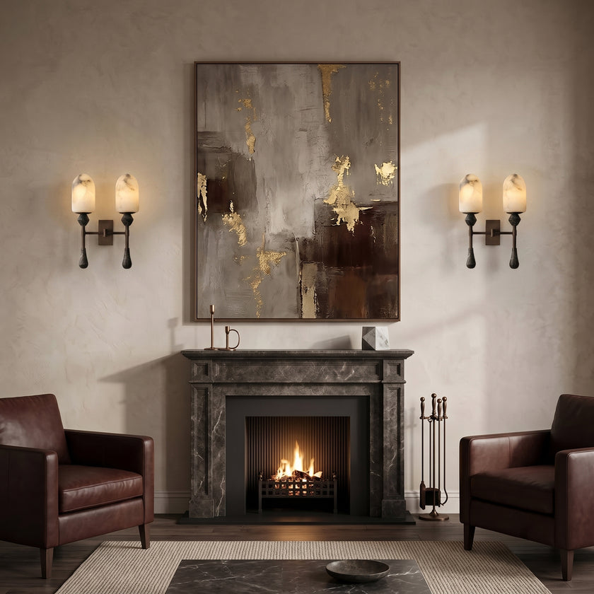 Varellin Alabaster Wall Sconce