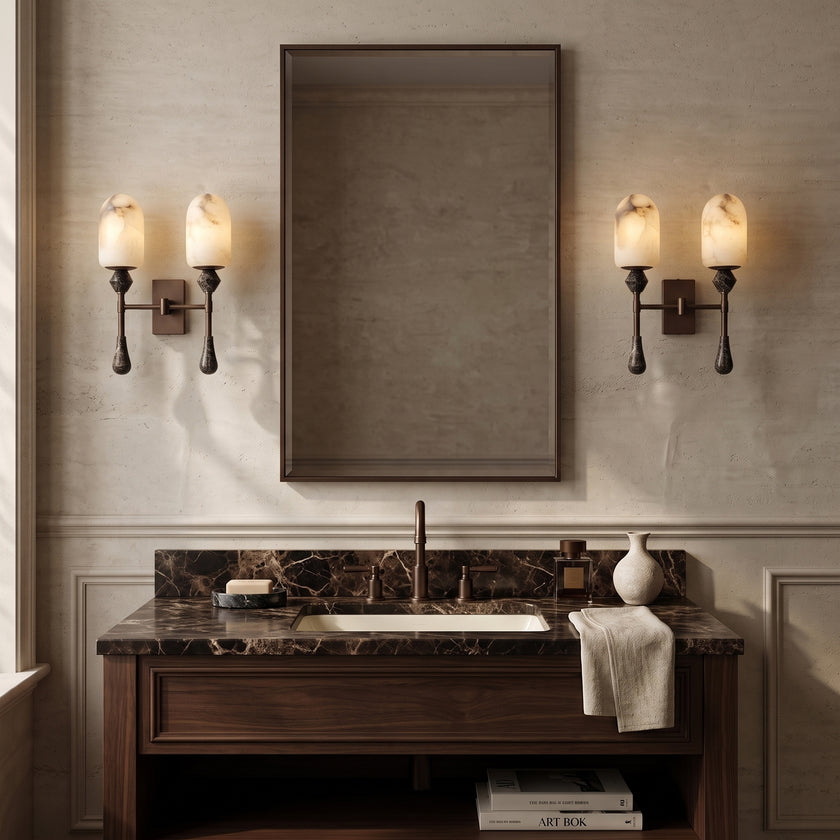 Varellin Alabaster Wall Sconce