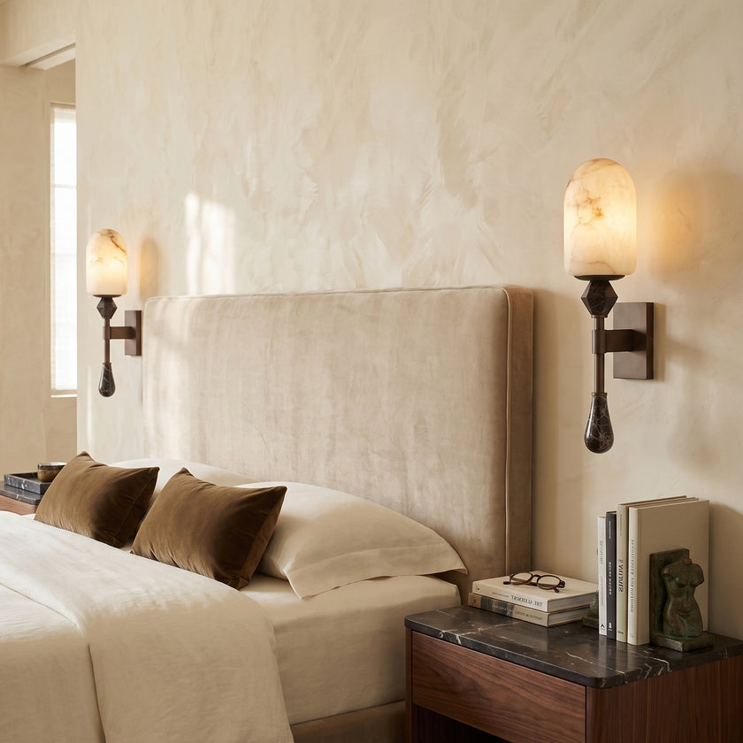 Varellin Alabaster Wall Sconce