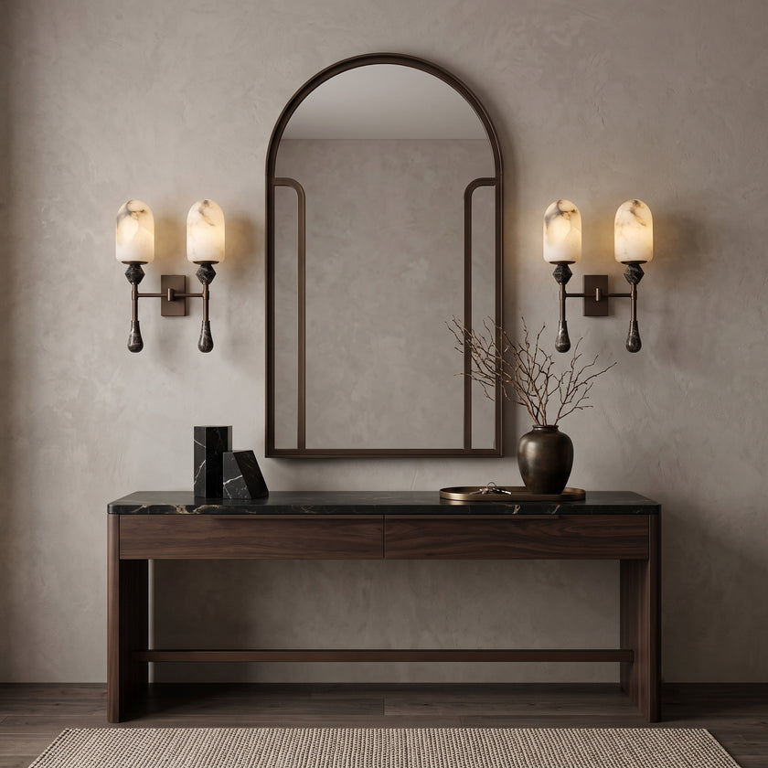 Varellin Alabaster Wall Sconce