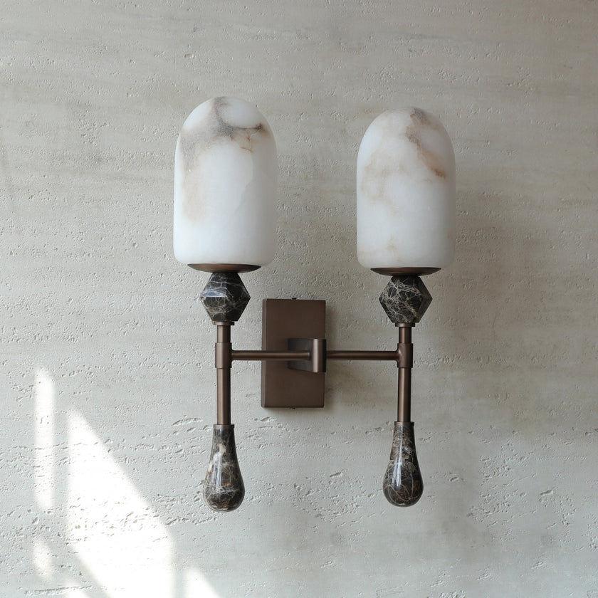 Varellin Alabaster Wall Sconce