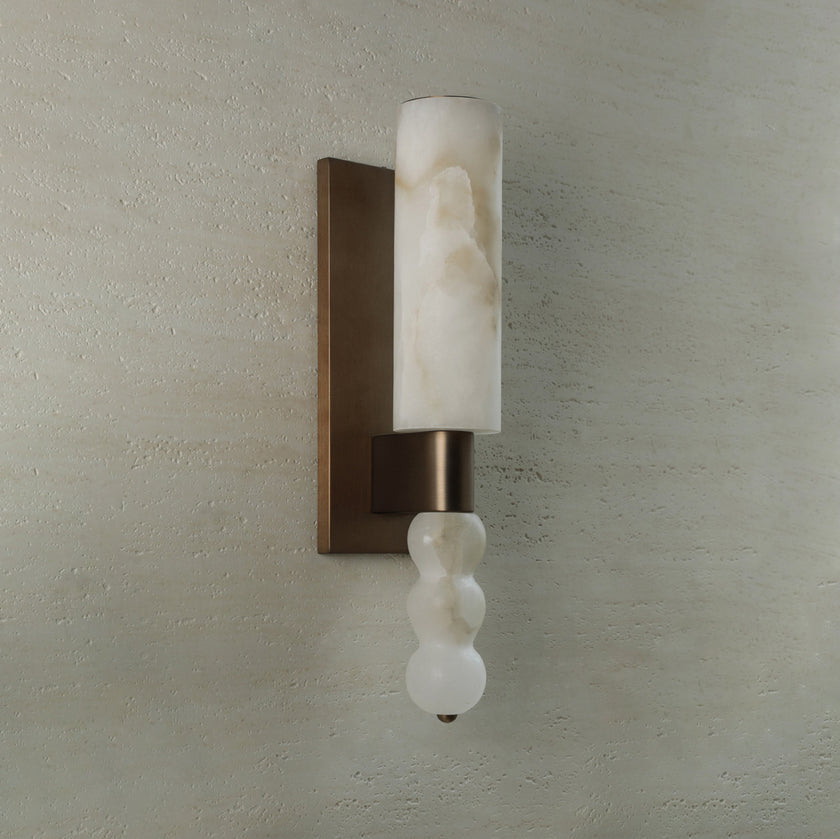 Wimpole Alabaster Wall Sconce