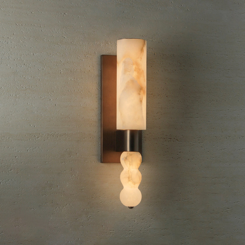 Wimpole Alabaster Wall Sconce