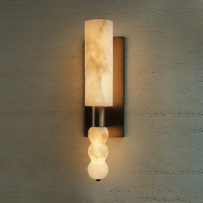 Wimpole Alabaster Wall Sconce
