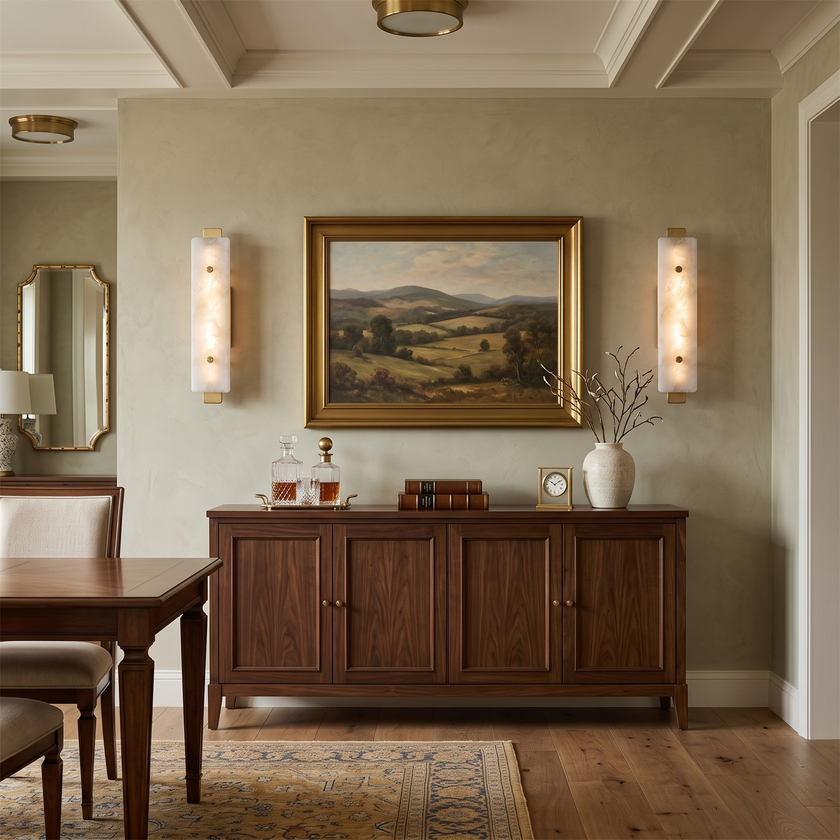 Wythe Alabaster Wall Sconce