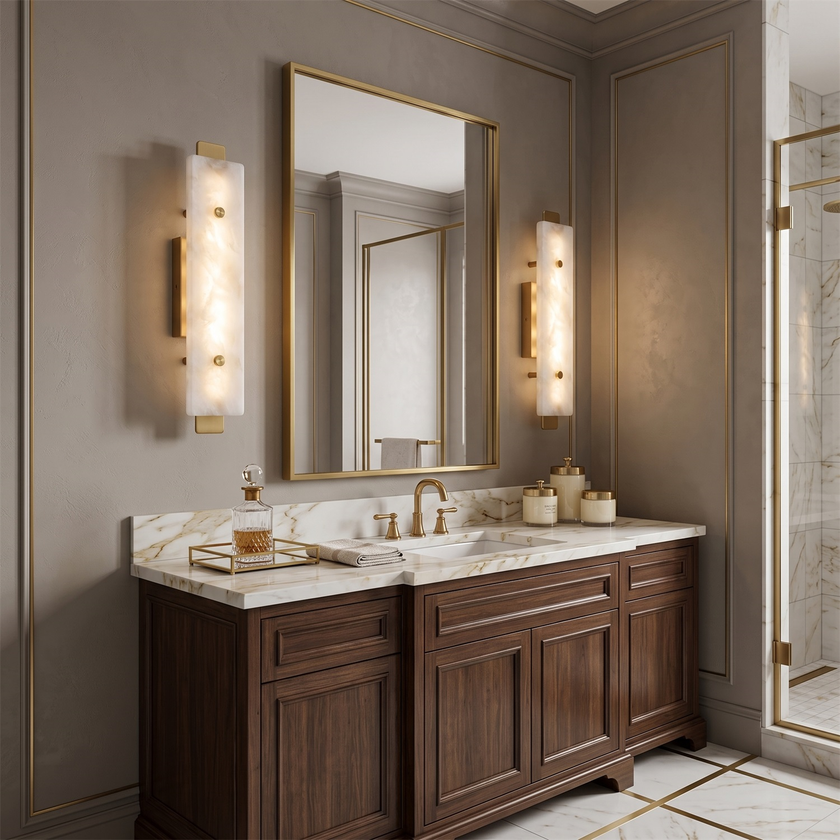 Wythe Alabaster Wall Sconce