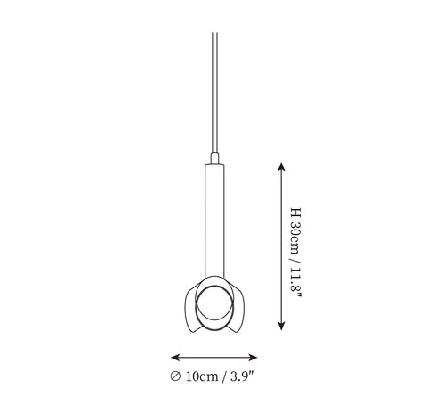 Mosquito Eye Pendant Lamp — Dimension drawings 1