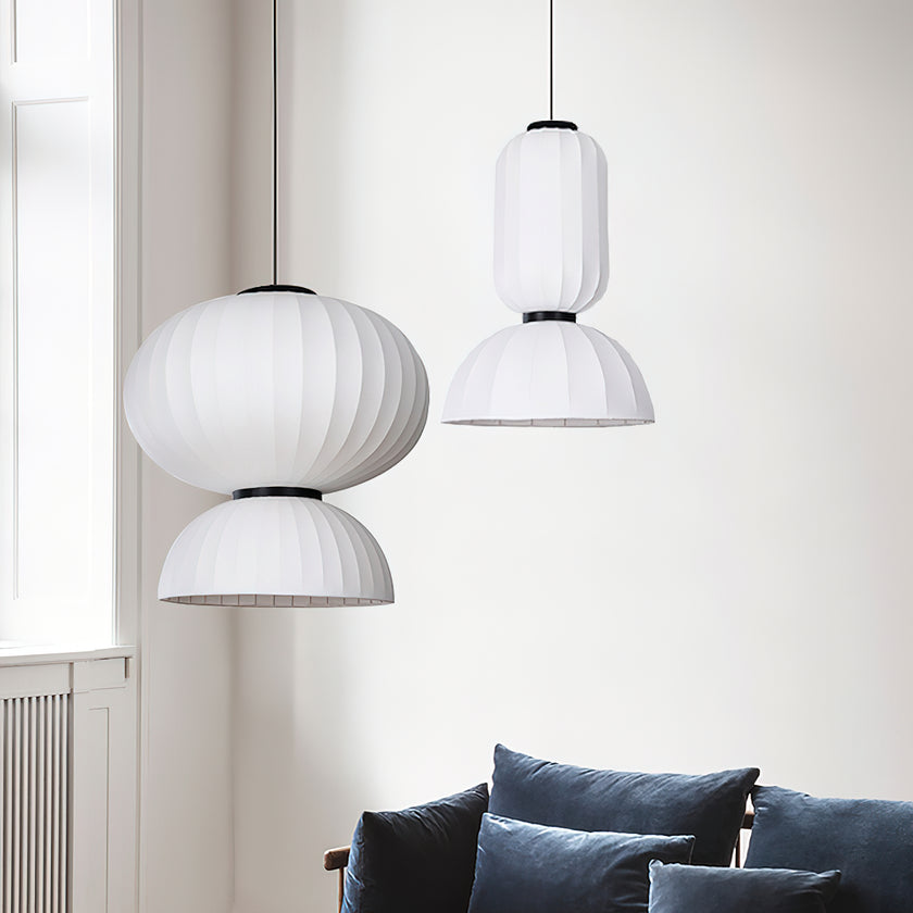 Mulberry Silk Agatha Pendant Light