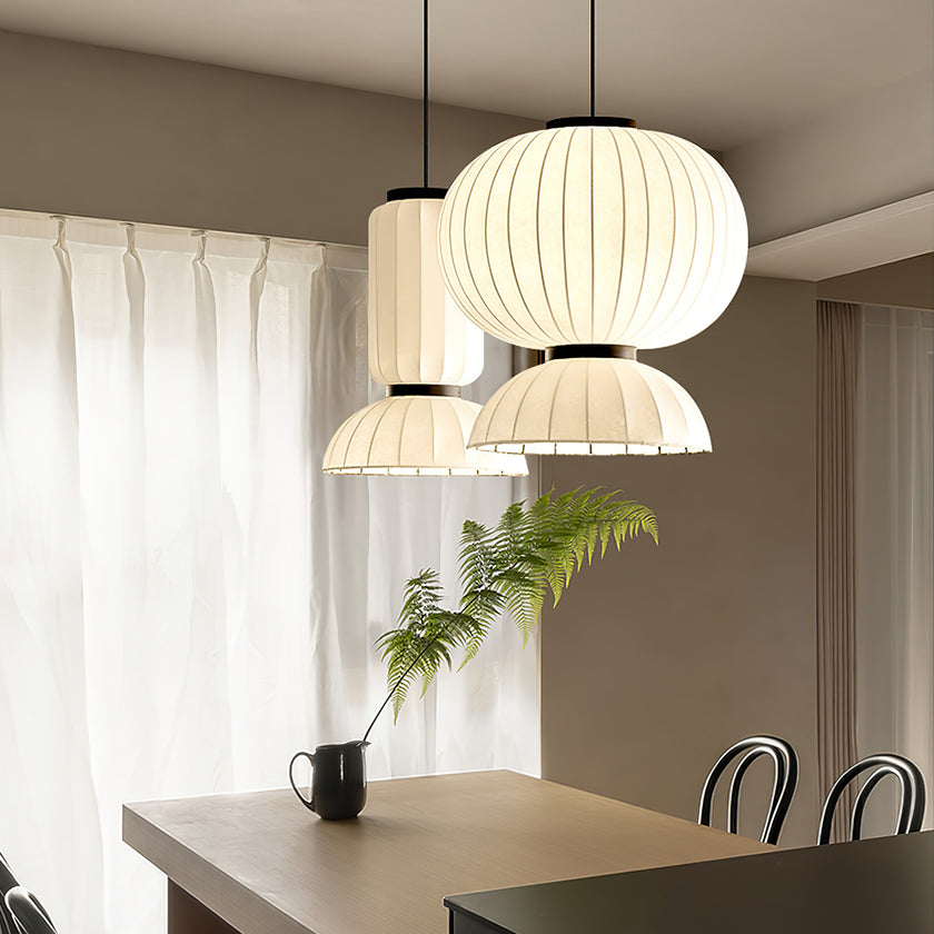 Mulberry Silk Agatha Pendant Light