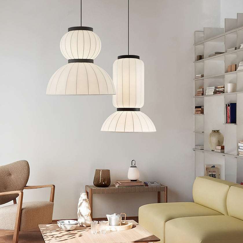 Mulberry Silk Agatha Pendant Light