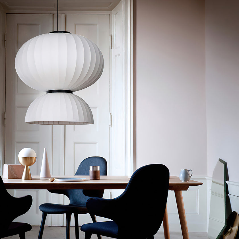 Mulberry Silk Agatha Pendant Light