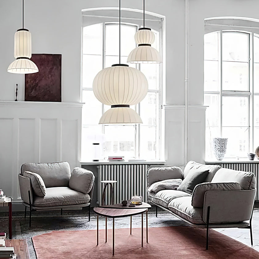 Mulberry Silk Agatha Pendant Light
