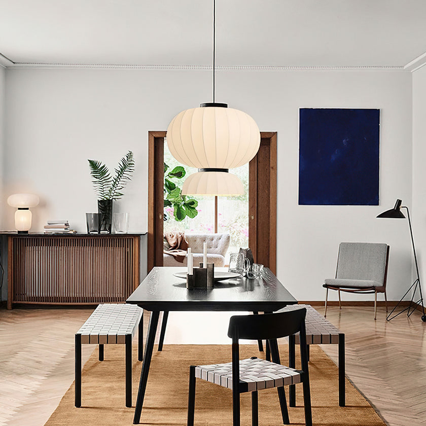 Mulberry Silk Agatha Pendant Light