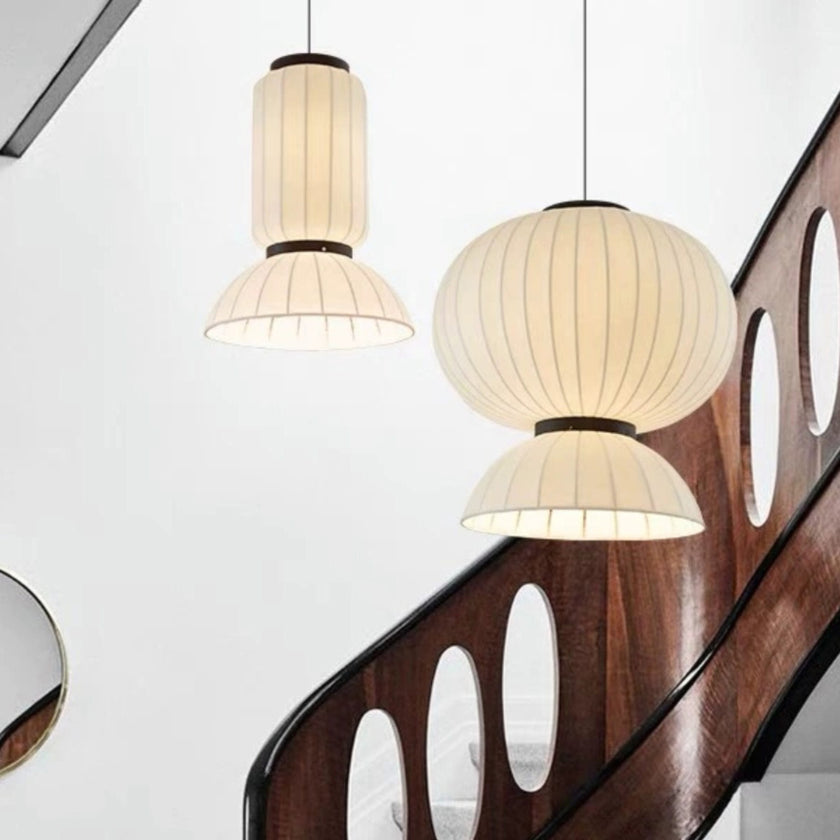 Mulberry Silk Agatha Pendant Light