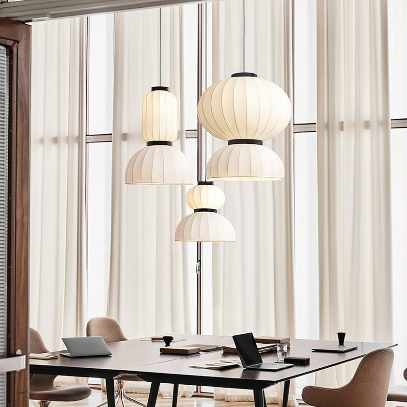 Mulberry Silk Agatha Pendant Light