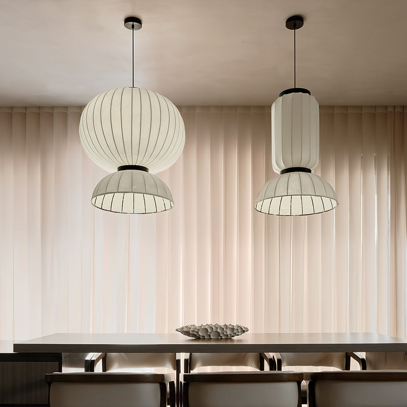 Mulberry Silk Agatha Pendant Light