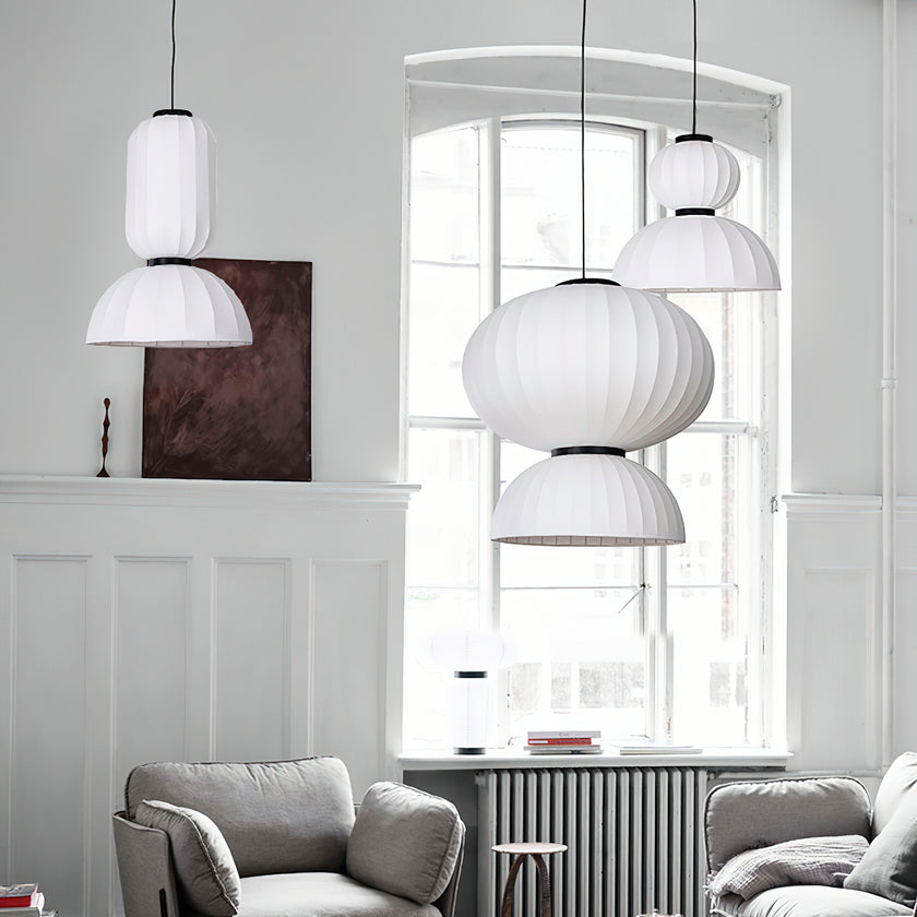 Mulberry Silk Agatha Pendant Light