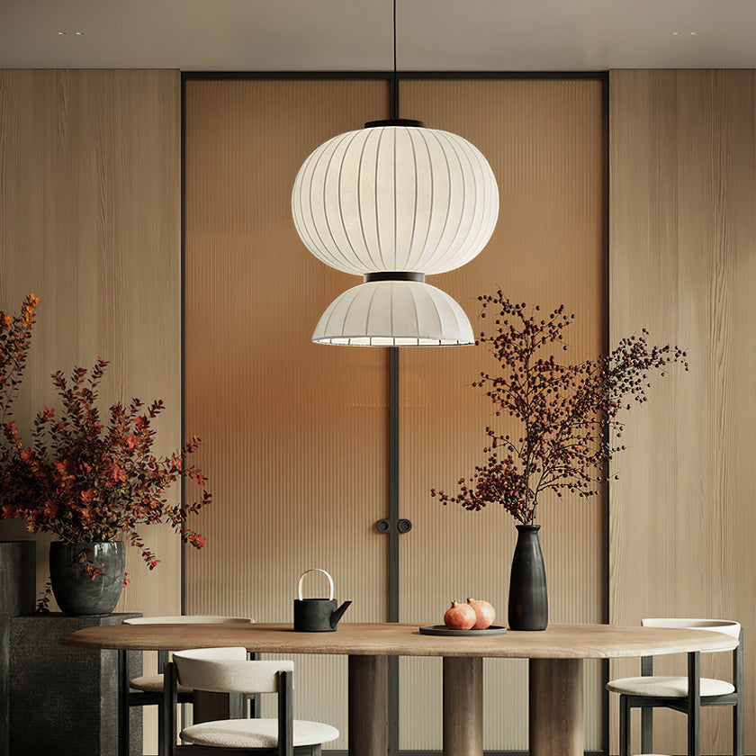 Mulberry Silk Agatha Pendant Light