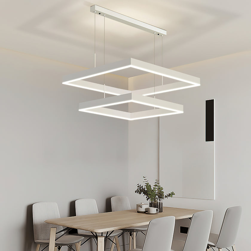 Multi-tier Square Chandelier